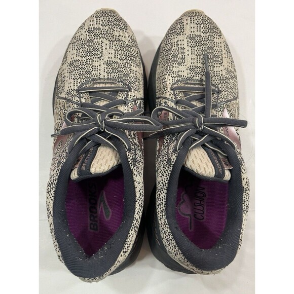 Brooks Women's Adrenaline GTS 21 Support Running Shoes Almond Metallic Pink 9.5B - Picture 5 of 8